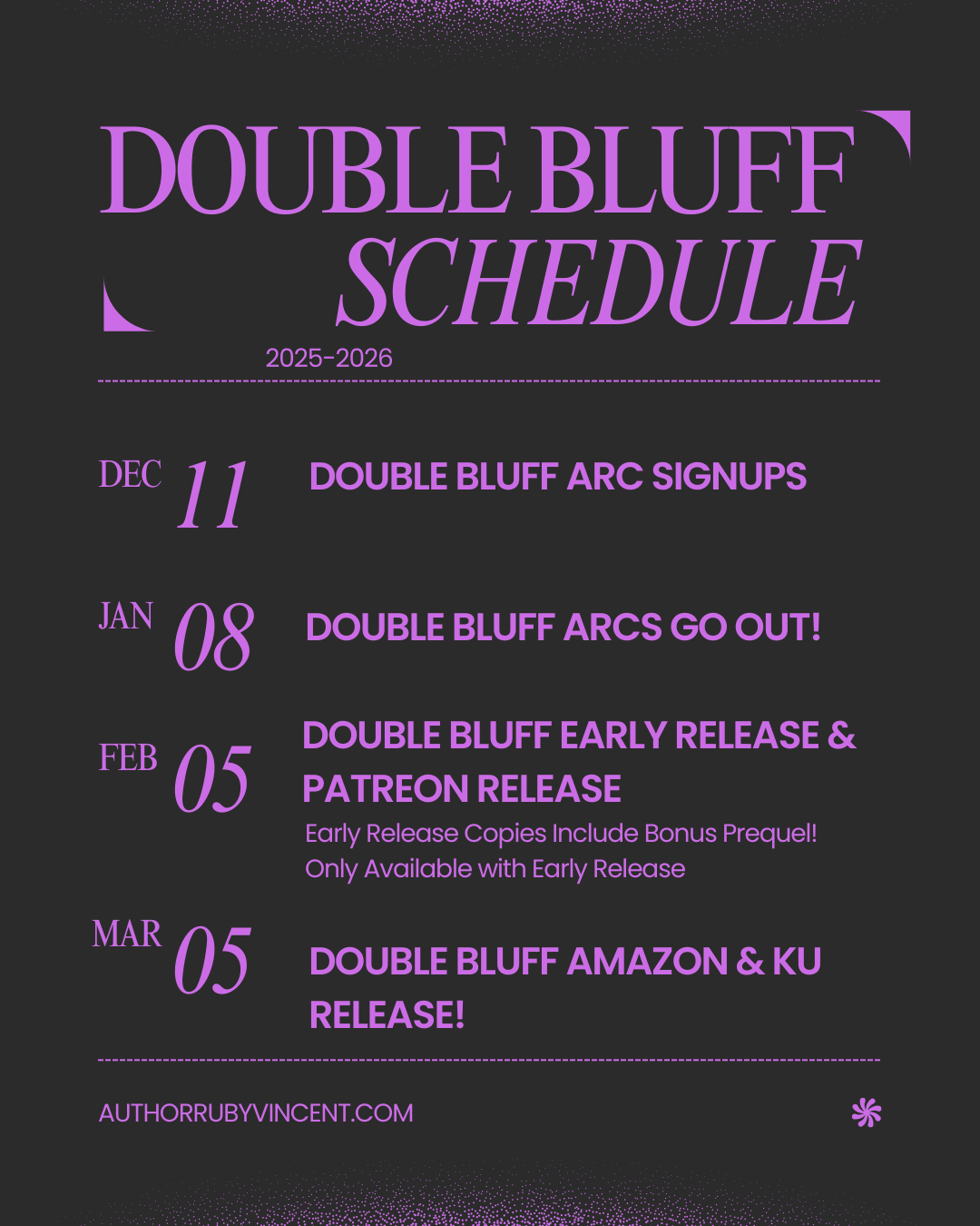 Double Bluff Early Release
